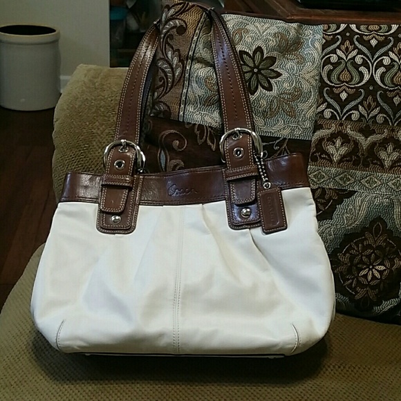 Coach Soho Pleated Tote NS Leather Shoulder Bag - Picture 1 of 4